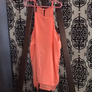 Salmón color blouse  with open back